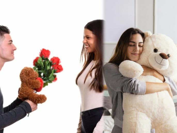 Teddy Day 2021:Teddy day valentine week importance teddy bear color teddy day valentine week importance teddy bear color | Teddy Day 2021 : दोघांच्या नात्यांतील गोडवा वाढवायचा असेल तर राशीनुसार पार्टनरला द्या टेडी, मग बघा कमाल! Teddy Day 2021:Teddy day valentine week importance teddy bear color teddy day valentine week importance teddy bear color | Teddy Day 2021 : दोघांच्या नात्यांतील गोडवा वाढवायचा असेल तर राशीनुसार पार्टनरला द्या टेडी, मग बघा कमाल!
