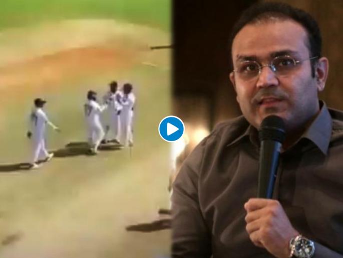 India vs England, 2nd Test : Rohit Sharma slapped Rishabh Pant, Virendere Sehwag Share funny Video | India vs England, 2nd Test : रोहित शर्मानं सामना सुरू असताना रिषभ पंतला मारली टपली, Viral Video पोस्ट करून वीरू म्हणतो...