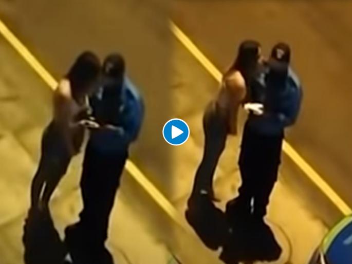 Cop Suspended after kissing woman instead fining breaking covid-19 rules in peru | धक्कादायक! महिलेनं मोडला कोरोनाचा नियम पण पोलिसाने फक्त किस करून सोडलं, Video तुफान व्हायरल