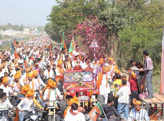 gujarat municipal election : In the municipal elections in Gujarat, the BJP won six municipal Corporation, while the Congress won zero | गुजरातमधील महानगरपालिका निवडणुकीत भाजपाचा विजयी षटकार, तर काँग्रेसची झाली अशी अवस्था gujarat municipal election : In the municipal elections in Gujarat, the BJP won six municipal Corporation, while the Congress won zero | गुजरातमधील महानगरपालिका निवडणुकीत भाजपाचा विजयी षटकार, तर काँग्रेसची झाली अशी अवस्था