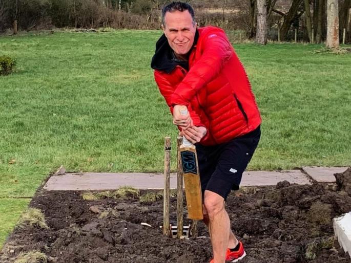 IND vs ENG, 4th Test : Preparations going well for the 4th Test, Michael Vaughan share funny post  | IND vs ENG, 4th Test : क्युरेटरची शेतकऱ्याशी तुलना; मायकेल वॉननं पुन्हा खेळपट्टीवरून टीम इंडियावर साधला निशाणा