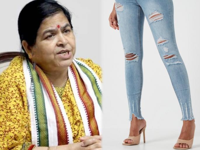 madhya pradesh minister usha thakur comment over ripped jeans | "भारतीय संस्कृतीनुसार फाटके कपडे घालणं म्हणजे अपशकुन असतो", भाजपा मंत्र्यांचं विधान  madhya pradesh minister usha thakur comment over ripped jeans | "भारतीय संस्कृतीनुसार फाटके कपडे घालणं म्हणजे अपशकुन असतो", भाजपा मंत्र्यांचं विधान