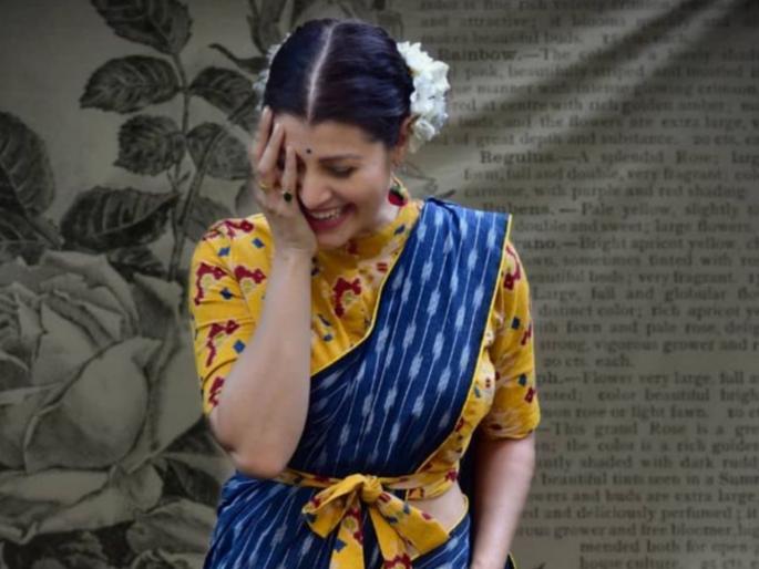 suggest perfect photo caption For Tejaswini Pandit | एक लाजरा न साजरा मुखडा, तेजस्विनी पंडीतच्या या फोटोला कॅप्शन सुचवा suggest perfect photo caption For Tejaswini Pandit | एक लाजरा न साजरा मुखडा, तेजस्विनी पंडीतच्या या फोटोला कॅप्शन सुचवा