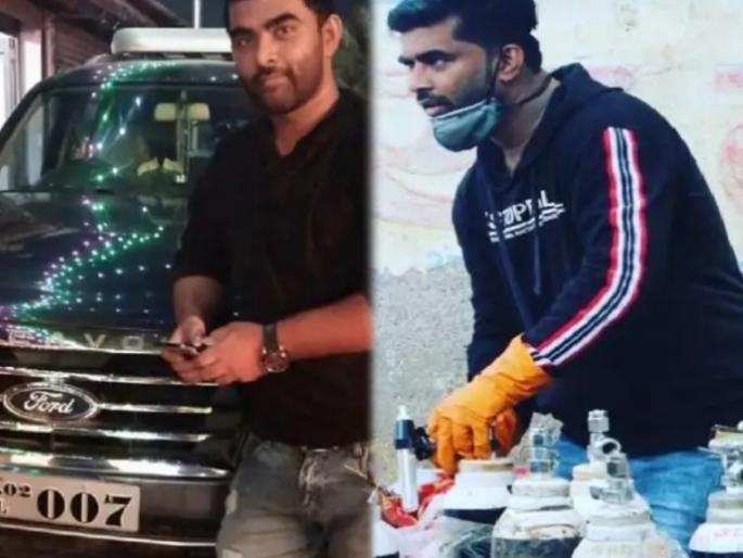 CoronaVirus News oxygen man shahnawaz sheikh sold 23 lakh price suv to deliver oxygen cylinders to patients | Oxygen Man Shahnawaz Shaikh : देवदूत! कोरोनाग्रस्तांसाठी 'त्याने' घेतला पुढाकार; ऑक्सिजन सिलिंडरसाठी विकली 23 लाखांची कार अन्... CoronaVirus News oxygen man shahnawaz sheikh sold 23 lakh price suv to deliver oxygen cylinders to patients | Oxygen Man Shahnawaz Shaikh : देवदूत! कोरोनाग्रस्तांसाठी 'त्याने' घेतला पुढाकार; ऑक्सिजन सिलिंडरसाठी विकली 23 लाखांची कार अन्...