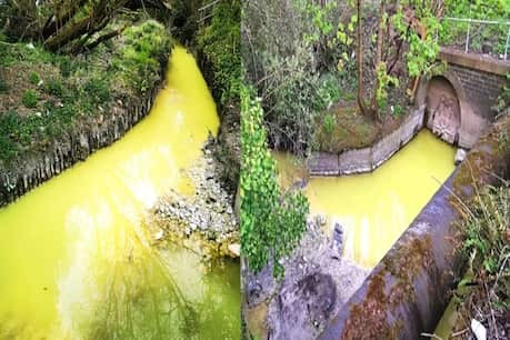 Suddenly the river water turned into acid, even if a drop fell on the body, it caused inflammation of the skin | अचानक अॅसिडमध्ये परिवर्तित झाले नदीचे पाणी, एक थेंब जरी अंगावर पडला तरी होतोय त्वचेचा दाह Suddenly the river water turned into acid, even if a drop fell on the body, it caused inflammation of the skin | अचानक अॅसिडमध्ये परिवर्तित झाले नदीचे पाणी, एक थेंब जरी अंगावर पडला तरी होतोय त्वचेचा दाह