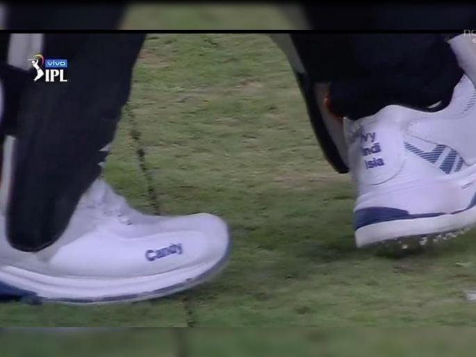 IPL 2021 : This is beautiful from David Warner, his wife and daughters name in the shoe, he is a total family man | IPL 2021 : डेव्हिड वॉर्नरला येतेय कुटुंबीयांची आठवण; SRHच्या कर्णधाराचे 'बूट' पाहून व्हाल Emotional!