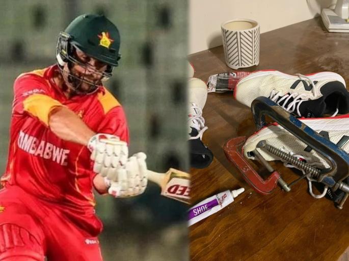 Zimbabwe cricketer Ryan Burl could face punishment over his sponsor-seeking tweet | फाटलेल्या शूजचा फोटो पोस्ट करणे पडणार महागात; झिम्बाब्वेच्या फलंदाजाला मिळणार शिक्षा