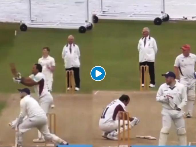 Club Cricketer Smashes a massive six break his own car windscreen, Watch Video  | Video : खणखणीत षटकार खेचणे पडले महागात, डोक्याला हात लावून मैदानावर बसण्याची वेळ