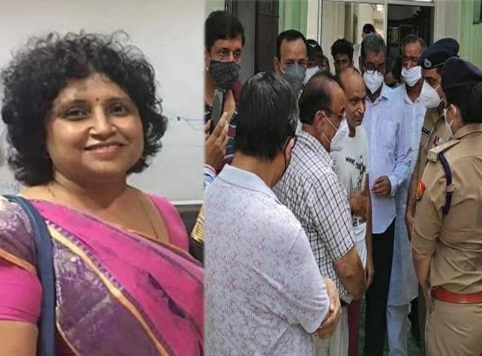 kanpur iia president vandana mishra dies in jam up police commissioner apologizes tweet viral photo | धक्कादायक! राष्ट्रपतींच्या दौऱ्यामुळे वाहतूक होती बंद; ट्रॅफिकमध्ये अडकल्याने रुग्णालयात जाणाऱ्या महिलेचा मृत्यू kanpur iia president vandana mishra dies in jam up police commissioner apologizes tweet viral photo | धक्कादायक! राष्ट्रपतींच्या दौऱ्यामुळे वाहतूक होती बंद; ट्रॅफिकमध्ये अडकल्याने रुग्णालयात जाणाऱ्या महिलेचा मृत्यू