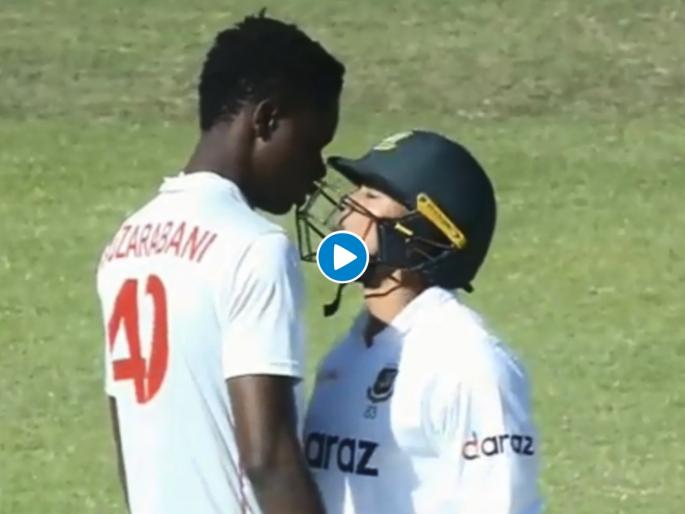 Taskin Ahmed Dances, Gets Involved With Blessing Muzarabani in Heated Clash During ZIM v BAN Test, Watch Video | ZIM vs BAN : बांगलादेशच्या फलंदाजानं कळ काढली अन् झाला ना राडा; अंगावर धावून गेले खेळाडू, Video