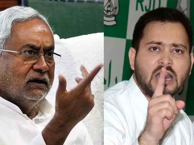 RJD MLA Bhai Virendra Says, Nitish Kumar to step down & Tejashwi Yadav will hoist the flag as CM on 15 august | "नितीश कुमारांची खुर्ची जाणार, १५ ऑगस्टला तेजस्वी यादव तिरंगा फडकवणार", आमदाराच्या विधानाने खळबळ RJD MLA Bhai Virendra Says, Nitish Kumar to step down & Tejashwi Yadav will hoist the flag as CM on 15 august | "नितीश कुमारांची खुर्ची जाणार, १५ ऑगस्टला तेजस्वी यादव तिरंगा फडकवणार", आमदाराच्या विधानाने खळबळ