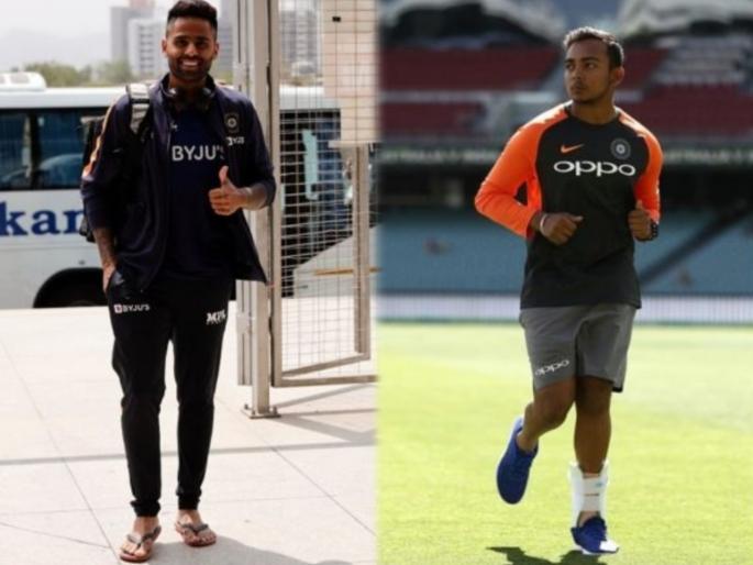 India Tour of England: BCCI may name replacements for Prithvi Shaw & Suryakumar Yadav as UK authorities unlikely to give entry to the Indian duo soon | India Tour of England: पृथ्वी शॉ, सूर्यकुमार यादव यांना इंग्लंडमध्ये एन्ट्री मिळणे अवघड; कृणाल पांड्याच्या 'पॉझिटिव्ह' रिपोर्टनं झाली गडबड! 