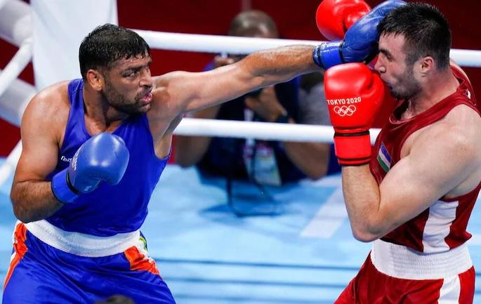 Tokyo Olympics: Kaushik fought hard but lost in the semifinals; The fighting game was appreciated | Tokyo Olympics: रक्ताळला तरीही लढला सतिश, उपांत्यपूर्व फेरीत झाला पराभव; लढवय्या खेळाचे झाले कौतुक Tokyo Olympics: Kaushik fought hard but lost in the semifinals; The fighting game was appreciated | Tokyo Olympics: रक्ताळला तरीही लढला सतिश, उपांत्यपूर्व फेरीत झाला पराभव; लढवय्या खेळाचे झाले कौतुक