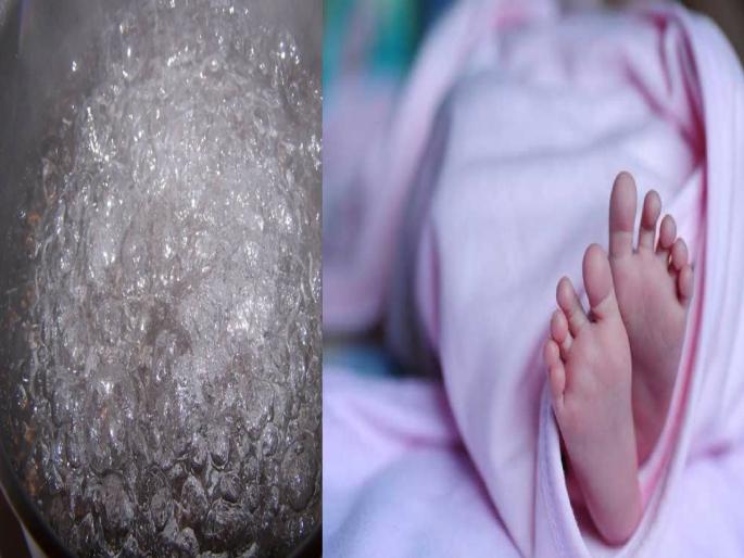 Uttar Pradesh man pours boiling water on wife for not having male child | पत्नीवर पतीने उकळते पाणी ओतले; 'या' विकृत घटनेमागे आहे धक्कादायक कारण Uttar Pradesh man pours boiling water on wife for not having male child | पत्नीवर पतीने उकळते पाणी ओतले; 'या' विकृत घटनेमागे आहे धक्कादायक कारण