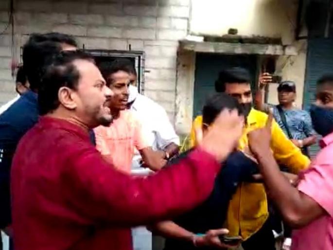 BJP office bearer beaten by Shiv Sainiks, stoned at office for narayan rane statement | भाजपा पदाधिकाऱ्याला शिवसैनिकांकडून मारहाण, कार्यालयावर दगडफेक