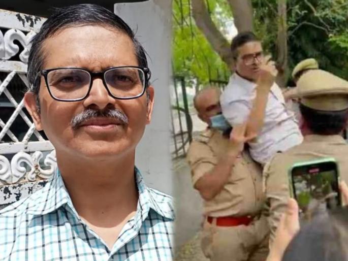 Lucknow former IPS amitabh thakur arrested in lucknow by up police | बलात्कार पीडिता आत्मदहन: माजी आयपीएस अमिताभ ठाकूर यांना पोलिसांनी केली अटक Lucknow former IPS amitabh thakur arrested in lucknow by up police | बलात्कार पीडिता आत्मदहन: माजी आयपीएस अमिताभ ठाकूर यांना पोलिसांनी केली अटक
