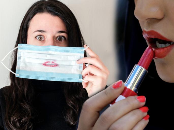 Lips care Tips : 5 Tips to protect lipstick from smudging under the mask | Lips care Tips : लिपस्टीक लावली तर मास्कवर पसरतेय? मास्क अन् ओठ खराब होऊ नये म्हणून 'या' खास टिप्स