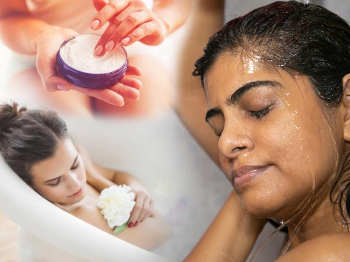 Skin Care Tips : Skin care tips to avoid skin infection and keep your skin healthy glowing | Skin Care Tips : घाईघाईत अंघोळ करताना ब्रेस्ट, नाजूक भाग व्यवस्थित स्वच्छ होत नाही? मग अंघोळ करताना टाळा 'या' ६ चूका