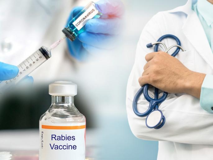Rabies vaccine given instead of corona vaccine; Suspension action on doctors and nurses | कोरोना लस ऐवजी दिली रेबीजची लस; डॉक्टर आणि नर्सवर निलंबनाची कारवाई Rabies vaccine given instead of corona vaccine; Suspension action on doctors and nurses | कोरोना लस ऐवजी दिली रेबीजची लस; डॉक्टर आणि नर्सवर निलंबनाची कारवाई