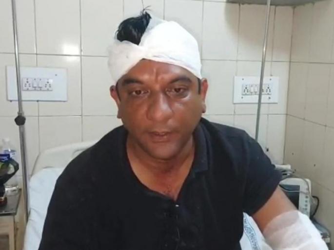 A member of the society was attacked by NCP office bearers over a water dispute | पाण्याच्या वादातून सोसायटीच्या सदस्यावर राष्ट्रवादीच्या पदाधिकाऱ्यांनी केला हल्ला A member of the society was attacked by NCP office bearers over a water dispute | पाण्याच्या वादातून सोसायटीच्या सदस्यावर राष्ट्रवादीच्या पदाधिकाऱ्यांनी केला हल्ला