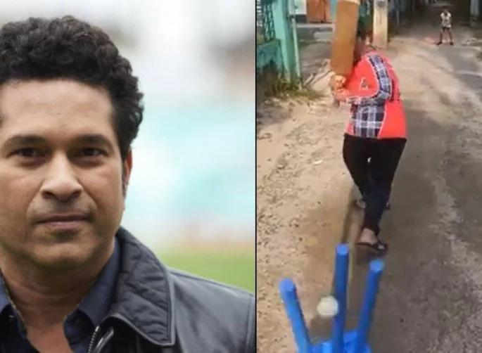 Sachin Tendulkar was also overwhelmed by Chimukalya's abandoned spin bowling, he said ... | चिमुकल्याची भन्नाट फिरकी गोलंदाजी पाहून Sachin Tendulkarही भारावला, म्हणाला...