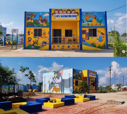 Corona Vaccine countrys first child covid vaccination center toys and swings are also attractive | Corona Vaccine : भारीच! चिमुकल्यांसाठी देशातील पहिलं कोरोना लसीकरण सेंटर 'या' राज्यात; पाहा कसं असणार Corona Vaccine countrys first child covid vaccination center toys and swings are also attractive | Corona Vaccine : भारीच! चिमुकल्यांसाठी देशातील पहिलं कोरोना लसीकरण सेंटर 'या' राज्यात; पाहा कसं असणार