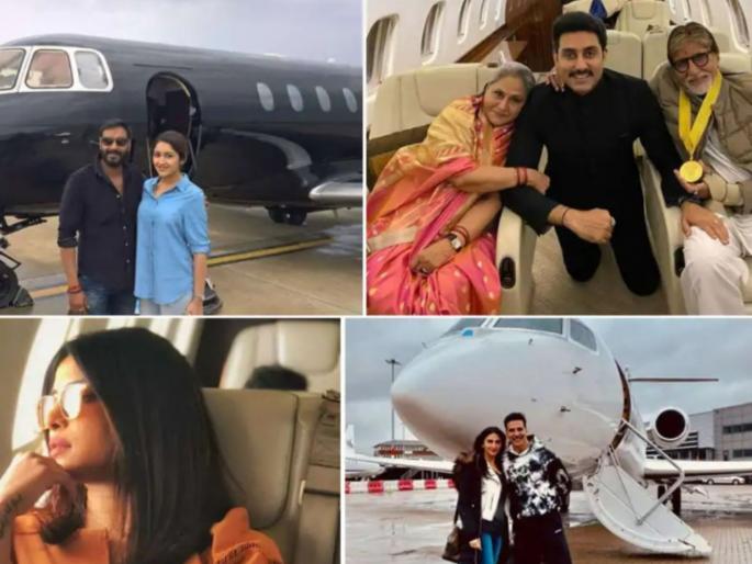 From Ajay Devgn To Amitabh Bachchan, Bollywood Stars Who Own Lavish Private Jets | अजय देवगनपासून ते अमिताभ बच्चन या कलाकारांकडे आहे स्वतःचं खासगी जेट,प्रवासासाठी खर्च करतात कोट्यवधी रुपये From Ajay Devgn To Amitabh Bachchan, Bollywood Stars Who Own Lavish Private Jets | अजय देवगनपासून ते अमिताभ बच्चन या कलाकारांकडे आहे स्वतःचं खासगी जेट,प्रवासासाठी खर्च करतात कोट्यवधी रुपये