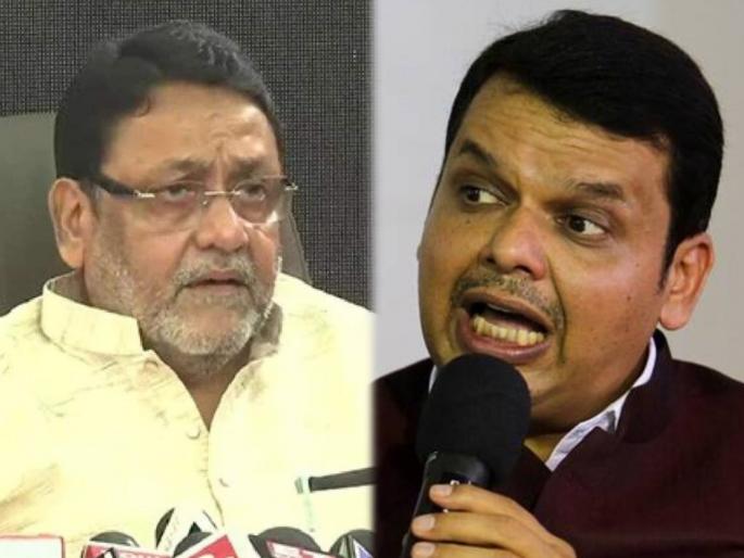 Underworld's hydrogen bomb to be detonated tomorrow morning, Devendra Fadnavis's connections revealed, Nawab Malik's warning | उद्या सकाळी अंडरवर्ल्डचा हायड्रोजन बाँम्ब फोडणार, देवेंद्र फडणवीसांचे अंडरवर्ल्डशी संबंध उघड करणार, नवाब मलिकांचा इशारा  Underworld's hydrogen bomb to be detonated tomorrow morning, Devendra Fadnavis's connections revealed, Nawab Malik's warning | उद्या सकाळी अंडरवर्ल्डचा हायड्रोजन बाँम्ब फोडणार, देवेंद्र फडणवीसांचे अंडरवर्ल्डशी संबंध उघड करणार, नवाब मलिकांचा इशारा