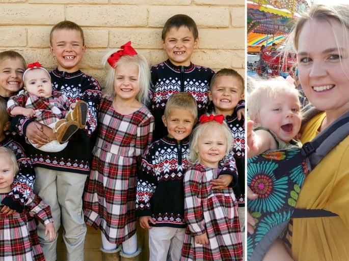 Courtney, Chris and their twelve children | कर्टनी, ख्रिस आणि त्यांची बारा मुलं