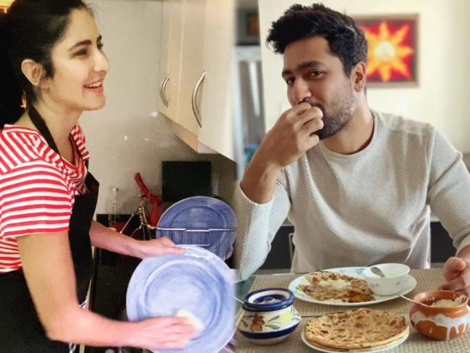 Katrina Kaif's video goes viral after washing dishes at home after marriage | लग्नानंतर घरात भांडी घासताना- जेवण बनवतानाचा कतरिना कैफचा व्हिडीओ होतोय व्हायरल Katrina Kaif's video goes viral after washing dishes at home after marriage | लग्नानंतर घरात भांडी घासताना- जेवण बनवतानाचा कतरिना कैफचा व्हिडीओ होतोय व्हायरल