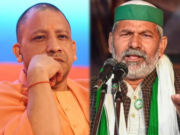 Rakesh Tikait Slams Yogi Adityanath Over Uttarpradesh Elections 2022 | Rakesh Tikait : "योगींनी मुझफ्फरनगरमधून स्वबळावर निवडणूक लढवावी"; राकेश टिकैत यांचं थेट आव्हान