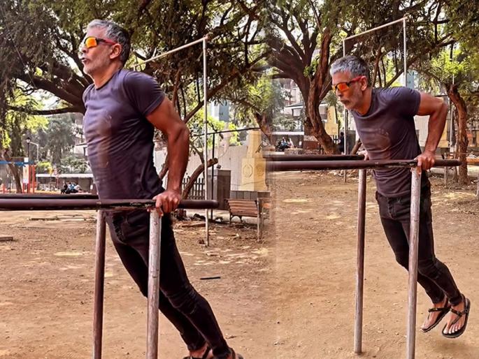 Milind Soman doing double bar dips, Benefits of double bar dips for health and fitness | मिलिंद सोमणसारखे डबल बार डिप्स! मुलांसोबत पालकांनाही खेळ म्हणून करता येईल असा व्यायाम