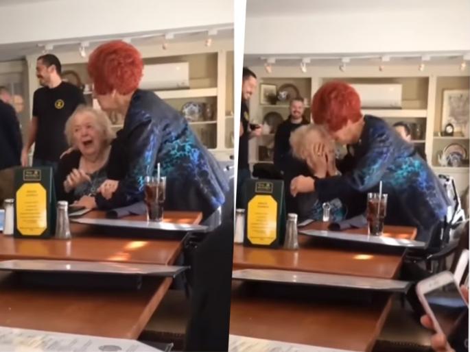 Social Viral : Women surprises friend on her 90th birthday | #Breakthebias : ९० वर्षांच्या मैत्रिणी जेव्हा वाढदिवस साजरा करतात; भन्नाट सेलिब्रेशन पाहून तुम्हालाही आठवेल जीवाभावाची दोस्ती!