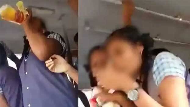 Shocking! The schoolgirl was drinking in a running bus, the video went viral | धक्कादायक! शाळकरी विद्यार्थी धावत्या बसमध्ये करत होते मद्यपान, व्हिडीओ व्हायरल Shocking! The schoolgirl was drinking in a running bus, the video went viral | धक्कादायक! शाळकरी विद्यार्थी धावत्या बसमध्ये करत होते मद्यपान, व्हिडीओ व्हायरल
