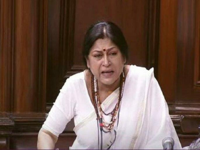 bjp mp roopa ganguly breaks down in rajya sabha over birbhum violence case mamata banerjee | Roopa Ganguly : "पश्चिम बंगालमध्ये सामूहिक हत्या होताहेत, लोक पळून जाताहेत"; भाजपा खासदाराला अश्रू अनावर 