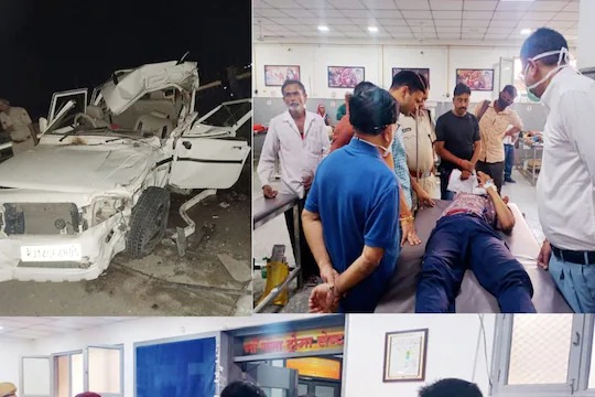 Accident: A tragic accident on the way to Devdarshan, Six Killed | Accident : देवदर्शनाला जाताना भीषण अपघात, भरधाव बोलेरो मागून ट्रकवर आदळली, उडाल्या चिंधड्या, ६ जणांचा मृत्यू Accident: A tragic accident on the way to Devdarshan, Six Killed | Accident : देवदर्शनाला जाताना भीषण अपघात, भरधाव बोलेरो मागून ट्रकवर आदळली, उडाल्या चिंधड्या, ६ जणांचा मृत्यू
