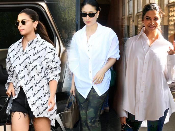 Fashion Tips: Catchy look of Alia Bhat in oversized shirt, How to wear oversized shirts with style? | Fashion Trends: आलिया भटसारखी ओव्हर साइज शर्टची करा फॅशन, 5 टिप्स- शर्ट ढगळा लूक झकास