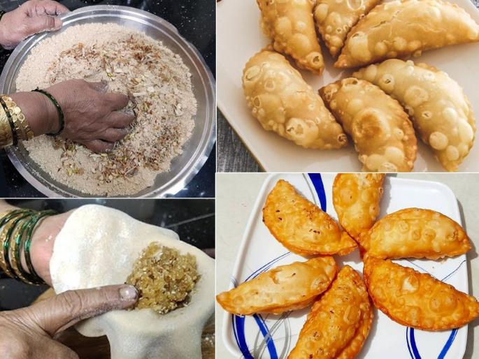 Akshaya Tritiya Special Food : Akshaya Tritiya 2022 special food gulachi sanjori jaggery karanji | Akshaya Tritiya Special Food : अक्षय्य तृतीयेला झटपट बनवा गुळाच्या खुसखुशीत सांजोऱ्या; ही घ्या खान्देशी पद्धतीची सोपी, पारंपरिक रेसिपी