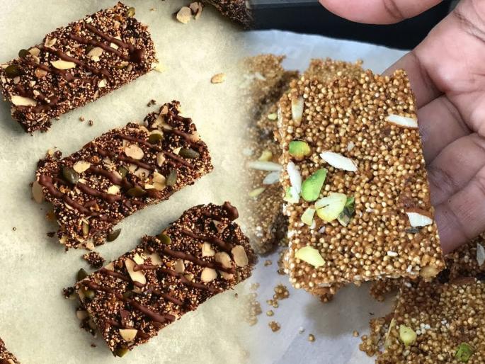 Rajgira Crunch Bar, rich source of proteins, Simple and tasty recipe | प्रोटीन्सचा सुपर धमाका, राजगिरा क्रंच बार! करायला सोपी-मस्त रेसिपी 