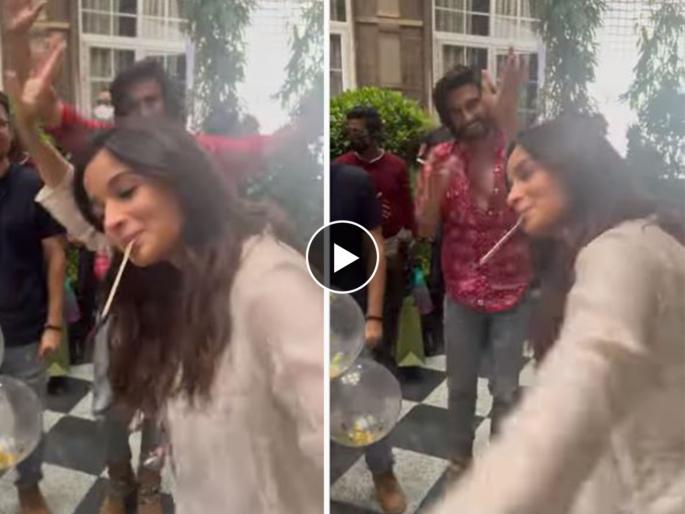 alia bhatt ranveer singh dance video on channa mereya as wrapped up rocky aur rani ki prem kahani movie | Video: हे काय?? भान विसरुन प्रेग्नंट आलियाने केला पार्टीत डान्स; रणवीरही दिसला पार्टी मूडमध्ये alia bhatt ranveer singh dance video on channa mereya as wrapped up rocky aur rani ki prem kahani movie | Video: हे काय?? भान विसरुन प्रेग्नंट आलियाने केला पार्टीत डान्स; रणवीरही दिसला पार्टी मूडमध्ये