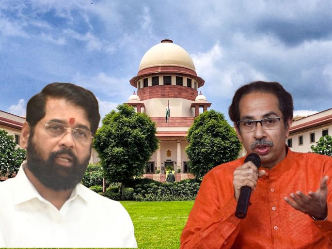 Supreme court Hearing on Eknath shinde vs shiv sena, Uddhav Thackeray Live: Hearing started on disqualification petitions of Shivsena on Shinde camp Mla's; constitutional bench day after tomorrow | Eknath Shinde Vs. Shiv Sena in Supreme Court LIVE: मोठी घडामोड! शिंदे-ठाकरे वाद घटनापीठाकडे वर्ग; गुरुवारी सुनावणी Supreme court Hearing on Eknath shinde vs shiv sena, Uddhav Thackeray Live: Hearing started on disqualification petitions of Shivsena on Shinde camp Mla's; constitutional bench day after tomorrow | Eknath Shinde Vs. Shiv Sena in Supreme Court LIVE: मोठी घडामोड! शिंदे-ठाकरे वाद घटनापीठाकडे वर्ग; गुरुवारी सुनावणी