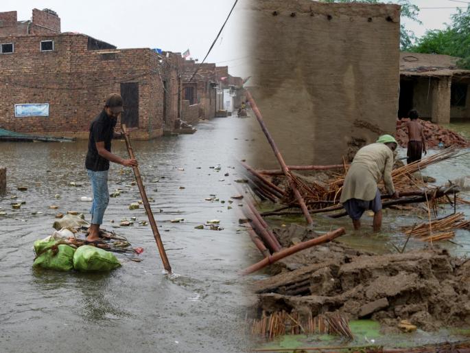 flood in pakistan draining water in towns and fields will take months | Pakistan Flood : पाकिस्तानमध्ये हाहाकार! पुराचे पाणी काढून टाकण्यासाठी लागू शकतात 6 महिने; 3 कोटी लोक बेघर  flood in pakistan draining water in towns and fields will take months | Pakistan Flood : पाकिस्तानमध्ये हाहाकार! पुराचे पाणी काढून टाकण्यासाठी लागू शकतात 6 महिने; 3 कोटी लोक बेघर