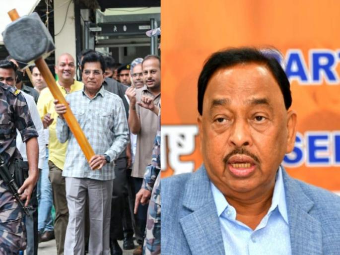 MLA Manisha Kayande criticized bjp leader Kirit somaiya due to narayan rane adhish bungalow mumbai high court order | सोमय्या, हा खरा हातोडा घ्या, राणेंचा बंगला पाडणार का सांगा?; शिवसेनेचा टोला MLA Manisha Kayande criticized bjp leader Kirit somaiya due to narayan rane adhish bungalow mumbai high court order | सोमय्या, हा खरा हातोडा घ्या, राणेंचा बंगला पाडणार का सांगा?; शिवसेनेचा टोला