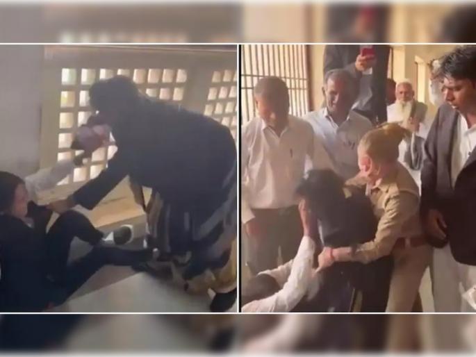 uttar pradesh two ledy advocate attack out of family court police registered case | दे दणादण! फॅमिली कोर्टात दोन महिला वकील भिडल्या; एकमेकींच्या झिंज्या उपटल्या अन्... uttar pradesh two ledy advocate attack out of family court police registered case | दे दणादण! फॅमिली कोर्टात दोन महिला वकील भिडल्या; एकमेकींच्या झिंज्या उपटल्या अन्...