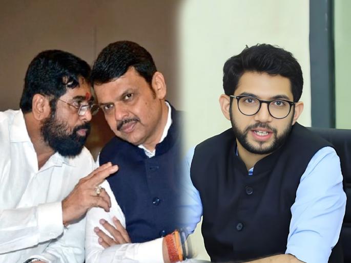 Shivsena Aaditya Thackeray slams Shinde-fadnavis Government Over maharashtra karnataka belgaum | Aaditya Thackeray : "महाराष्ट्राची गावं दुसऱ्या राज्यात पळवण्याचा प्रयत्न सुरू पण घटनाबाह्य मुख्यमंत्री यावर गप्प का?" Shivsena Aaditya Thackeray slams Shinde-fadnavis Government Over maharashtra karnataka belgaum | Aaditya Thackeray : "महाराष्ट्राची गावं दुसऱ्या राज्यात पळवण्याचा प्रयत्न सुरू पण घटनाबाह्य मुख्यमंत्री यावर गप्प का?"