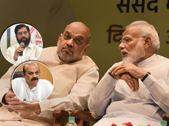 Karnataka Chief Minister Basavaraj Bommai has been criticized by Shinde group minister Gulabrao Patil. | 'नरेंद्र मोदी अन् अमित शाह हे बसवराज बोम्मईंना सरळ करतील'; शिंदे गटाचा निशाणा Karnataka Chief Minister Basavaraj Bommai has been criticized by Shinde group minister Gulabrao Patil. | 'नरेंद्र मोदी अन् अमित शाह हे बसवराज बोम्मईंना सरळ करतील'; शिंदे गटाचा निशाणा