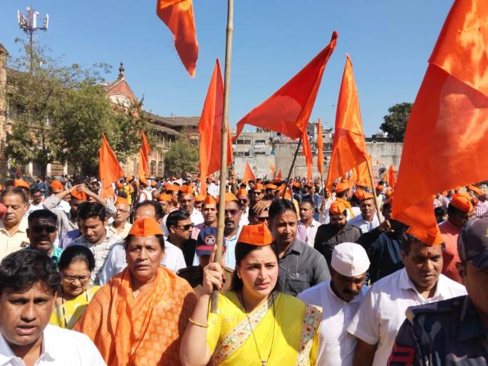 Love Jihad, anti-conversion grand march at Amravati | अमरावती येथे लव्ह जिहाद, धर्मांतरविरोधी भव्य मोर्चा