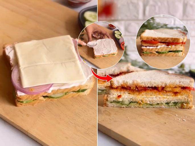REPUBLIC DAY SPECIAL : TRI COLOR SANDWICH... QUICK PREPARATION... SIMPLE RECIPE.... | प्रजासत्ताक दिन स्पेशल : तिरंगा सँडविच... झटपट तयार करा... सोपी रेसिपी....  
