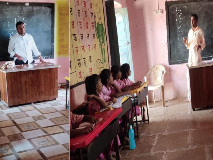 Guruji on strike; Graduates of the village took classes! | गुरुजी संपावर; गावातील पदवीधरांनी घेतले वर्ग! Guruji on strike; Graduates of the village took classes! | गुरुजी संपावर; गावातील पदवीधरांनी घेतले वर्ग!