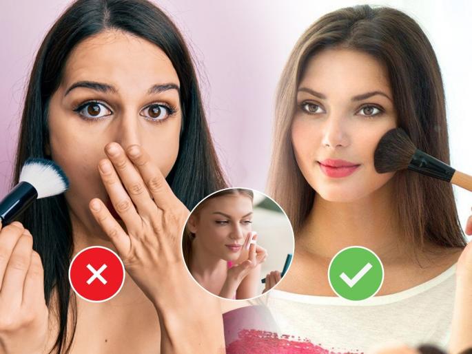 Most common blush mistakes and how to avoid them | गडबडीत चेहेऱ्यावर ब्लश जास्त लागले, ३ सोपे उपाय, मेकअप दिसेल अगदी नॅचरल....